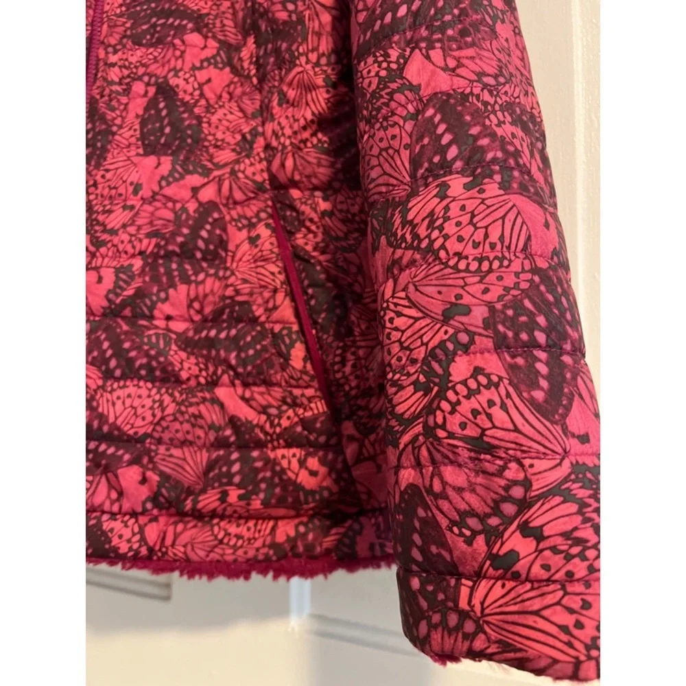 Mossbud Swirl Reversible Jacket Butterfly Print - Picture 5 of 12